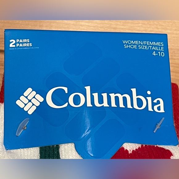 NWT Christmas Santa Penguin Socks Women’s 4-10 Columbia 4 Pairs - Picture 3 of 4